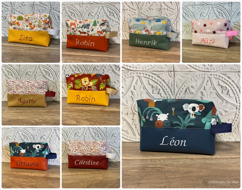 Personalized Toiletry Bag PATTERN OF YOUR CHOICE image 2