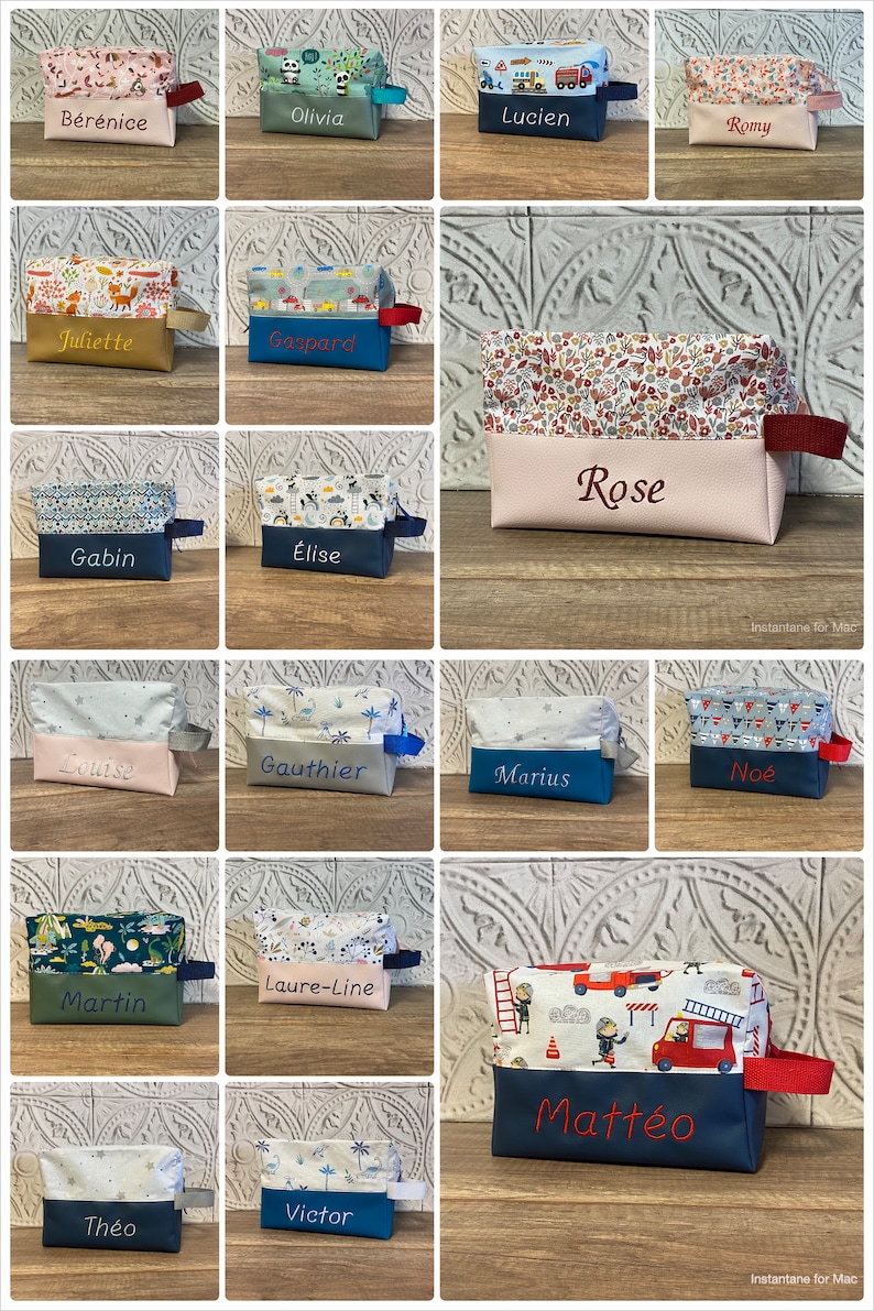 Personalized Toiletry Bag PATTERN OF YOUR CHOICE image 6