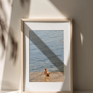 Minimalist print, printable photography, printable wall art, printable poster, Cap d&#39;ail français Rivera, summer, fine art, beach