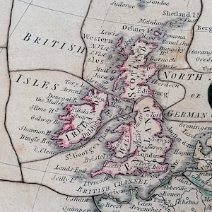 Antique Georgian Map of Europe Jigsaw / Antique John Spilsbury Style / Antique Dissections / John Spilsbury