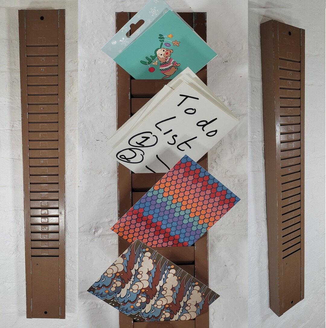 Vintage Industrial Clockingin Card Holder Etsy