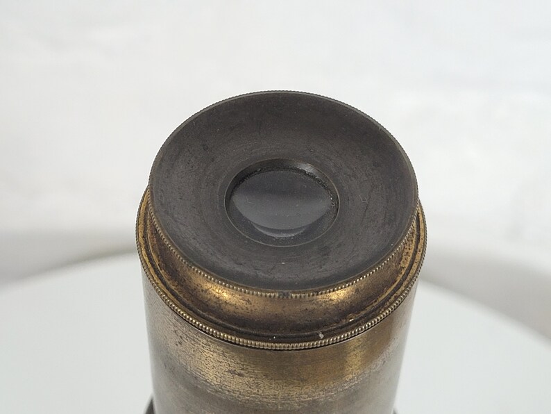 Antique Decorative Brass Drum Microscope / Decorative Etsy