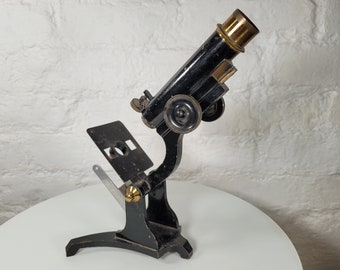 Antique Decorative Brass Microscope / Vintage Microscope / Antique Microscope