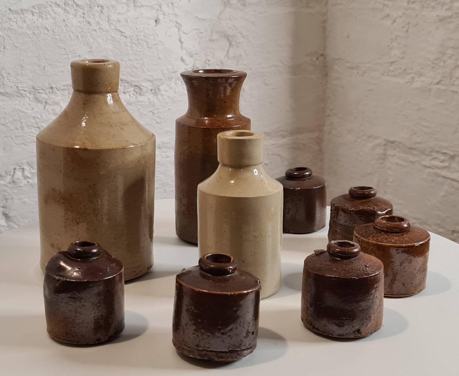 Antique Bottles / Antique Ceramic Bottles / Clay Bottles / A Etsy