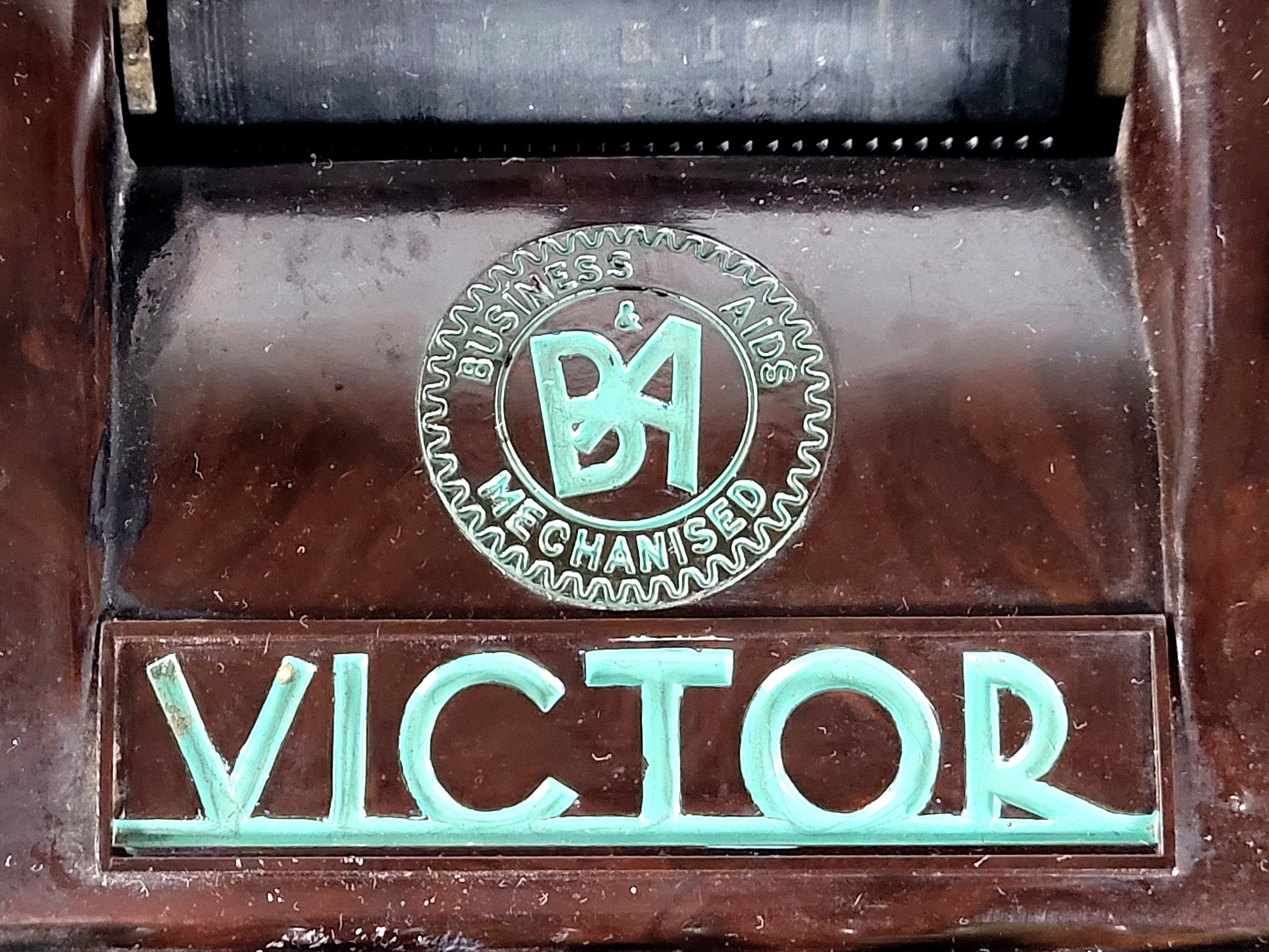 Antique Victor Mechanical Calculator / 1920's Accountancy Tool