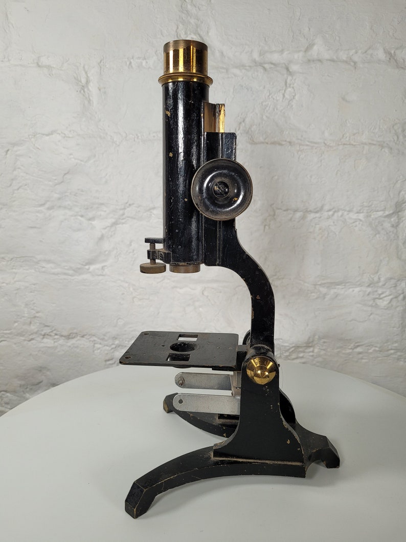 Antique Decorative Brass Microscope / Vintage Microscope / Antique