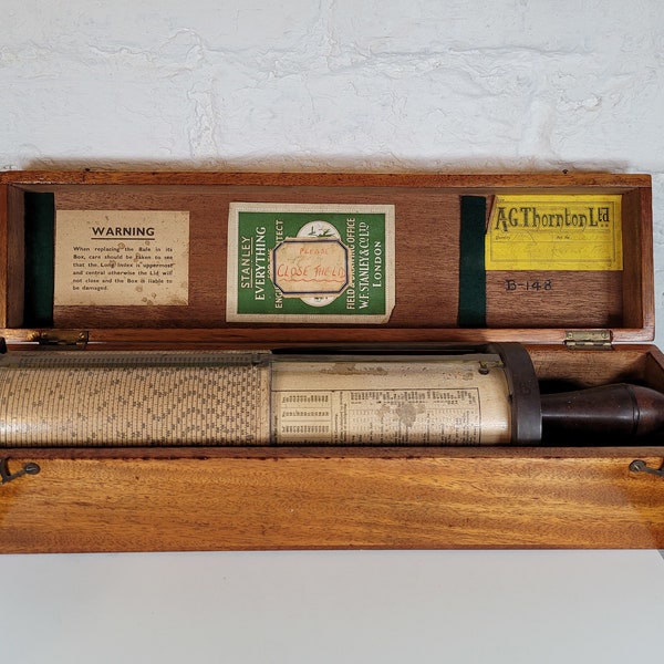 Antique Fuller Calculator from 1948 / Stanley Fuller Calculator / Cylindrical Slide Rule