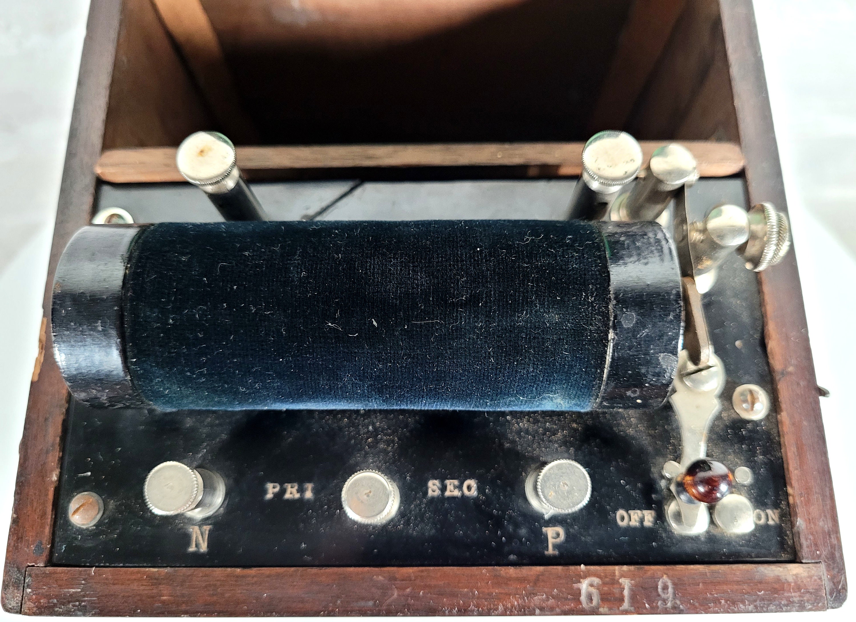 Antique Electrotherapy Machine by KMB / Vintage Electric Medical Device