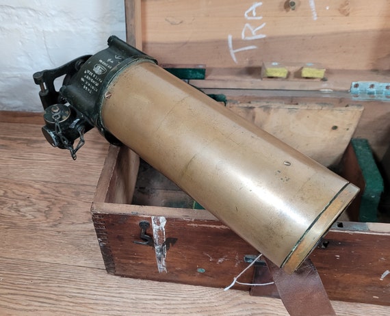 Antique WW2 Telescope / Antique Military Telescope / Heavy