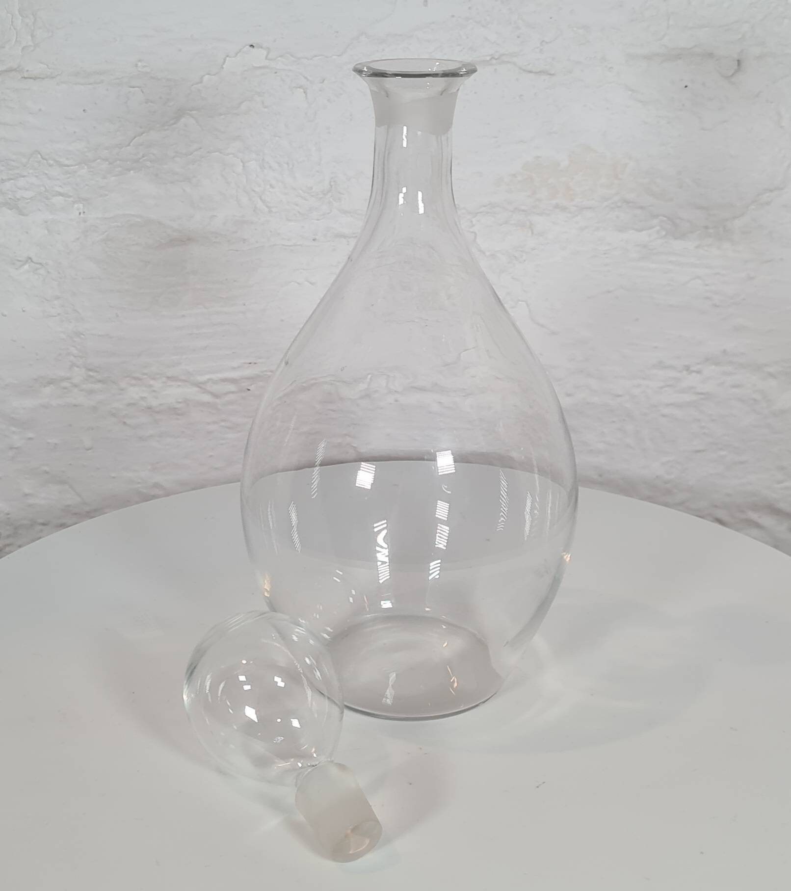 ヴィンテージガラスワインデキャンタ - Etsy 日本