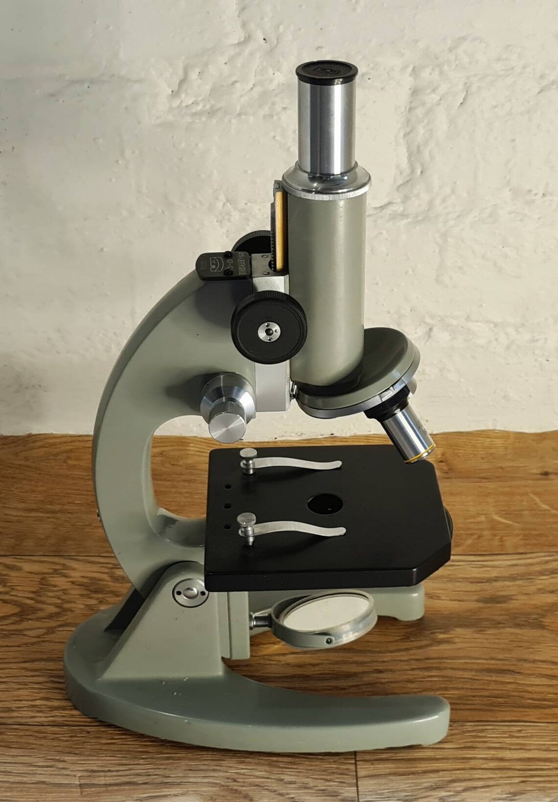 Vintage Microscope With Specimen Kit and Microscope Slides Etsy UK