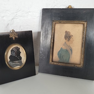 A Set of Two 19th Century Framed Portraits