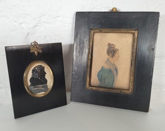 A Set of Two 19th Century Framed Portraits