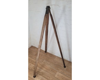 Vintage Wooden Tripod / Surveyor's Tripod