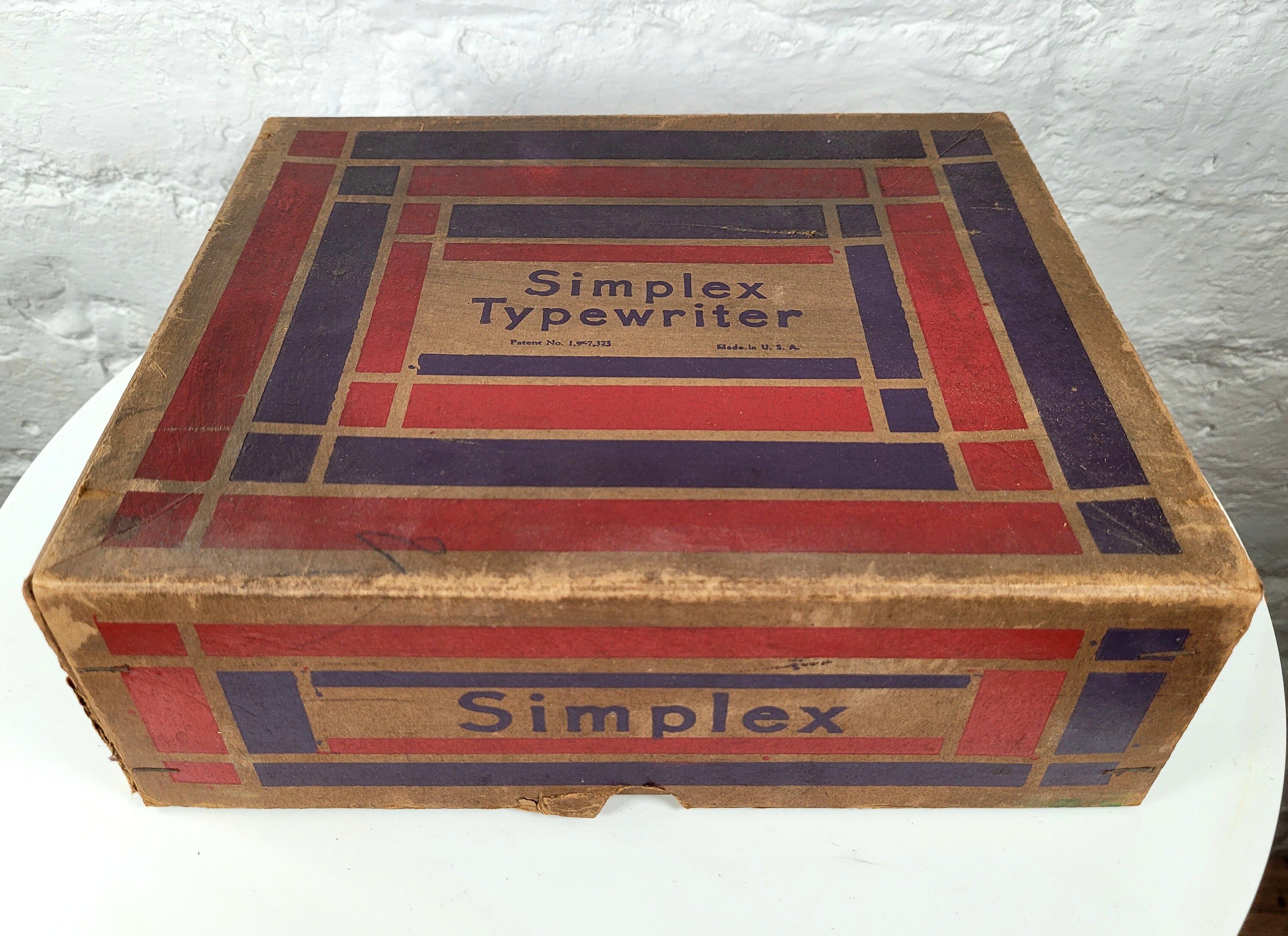 F②TOMICALIMITED VINTAGENEOF355berlinetta Antique Simplex Typewriter D35 in Original Box / Toy