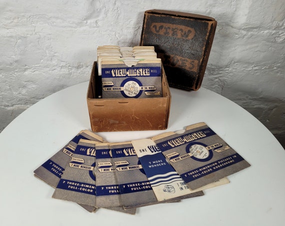Collection of Vintage Viewmaster Reels in Original Packaging