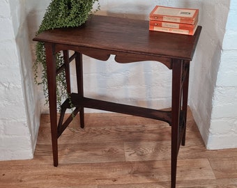 Arts and Crafts Mahogany Table Antique Side Table Aesthetic Movement Antique Mahogany Table