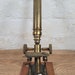 Antique Microscope / Victorian Brass Bar-limb Microscope With ...