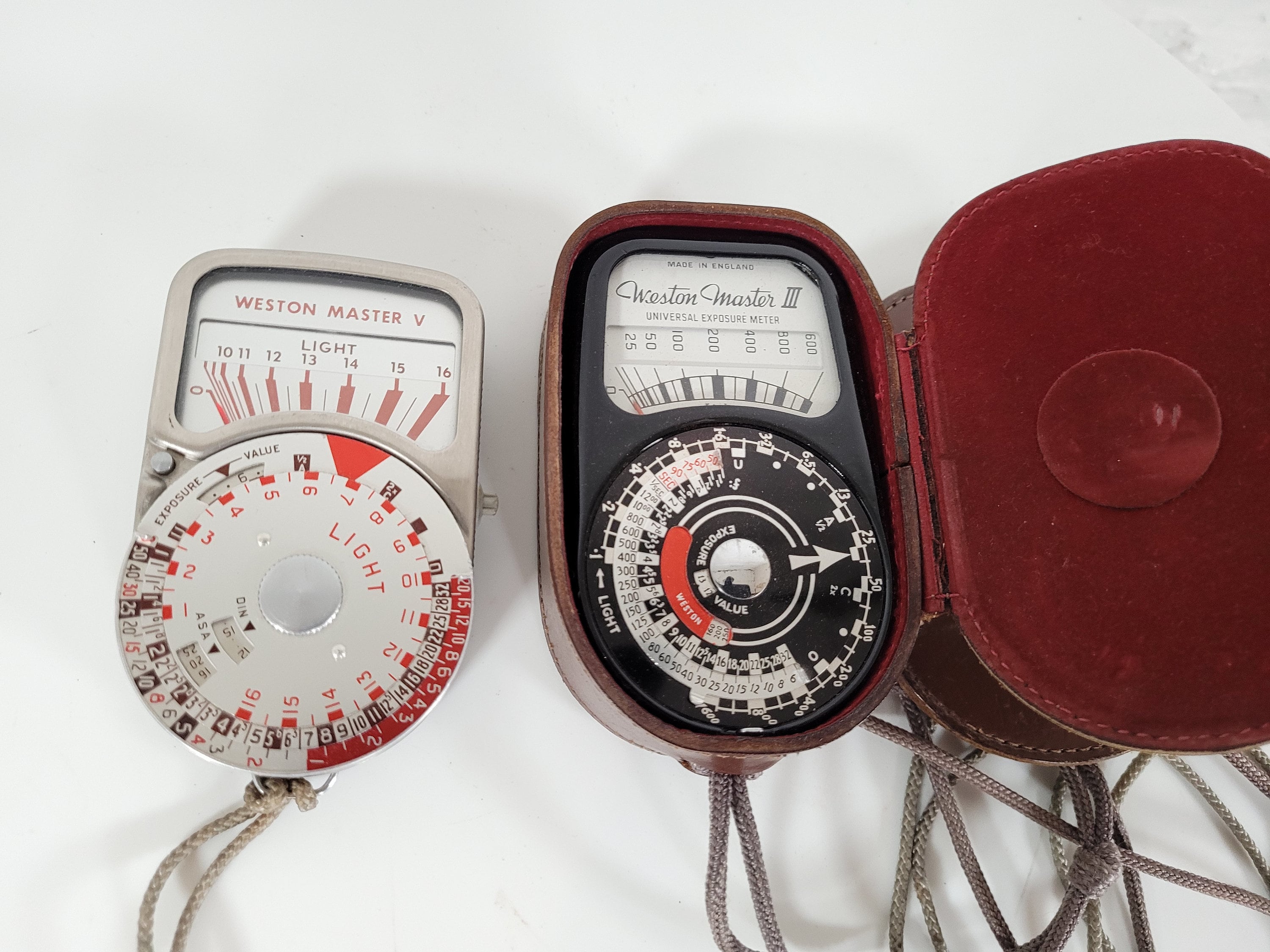 Vintage Light Meters / Weston Master V / Weston Master III / Vintage