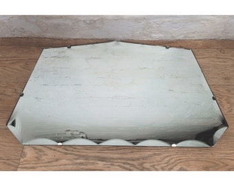 Vintage Art Deco Mirror with Bevelled Edges