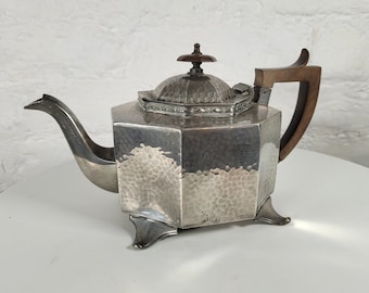 Antique Art Deco Pewter Teapot