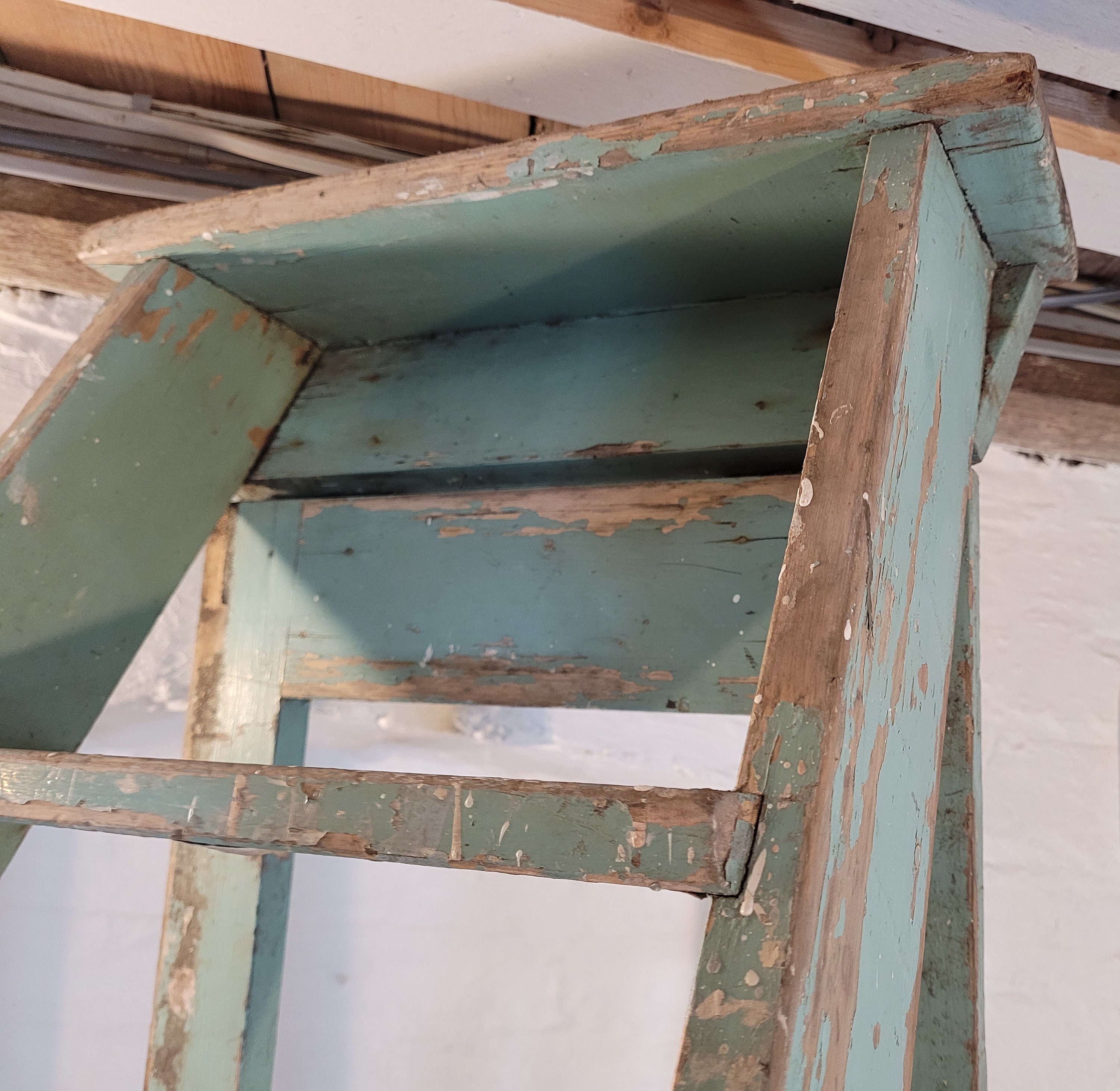 Antique Rustic Wooden Library Ladders / Shop Ladders / Library Etsy