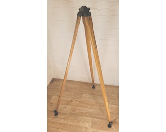 Vintage Wooden Tripod / Surveyor's Tripod