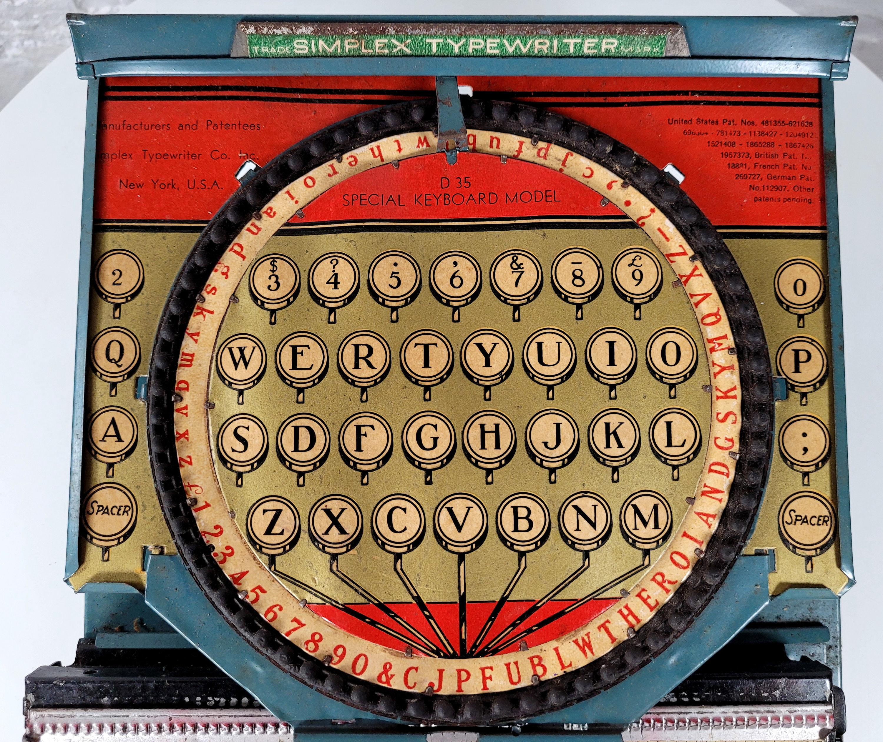 【アンティーク】Simplex Typewriter ヴィンテージタイプライター アンティーク タイプライターOLYMPIA SIMPLEX ドイツ タイプ