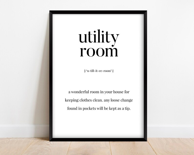 Utility Room Definition Print Laundry Print Utility Print Etsy Utility Room Definition Print Laundry Print Utility Print Etsy