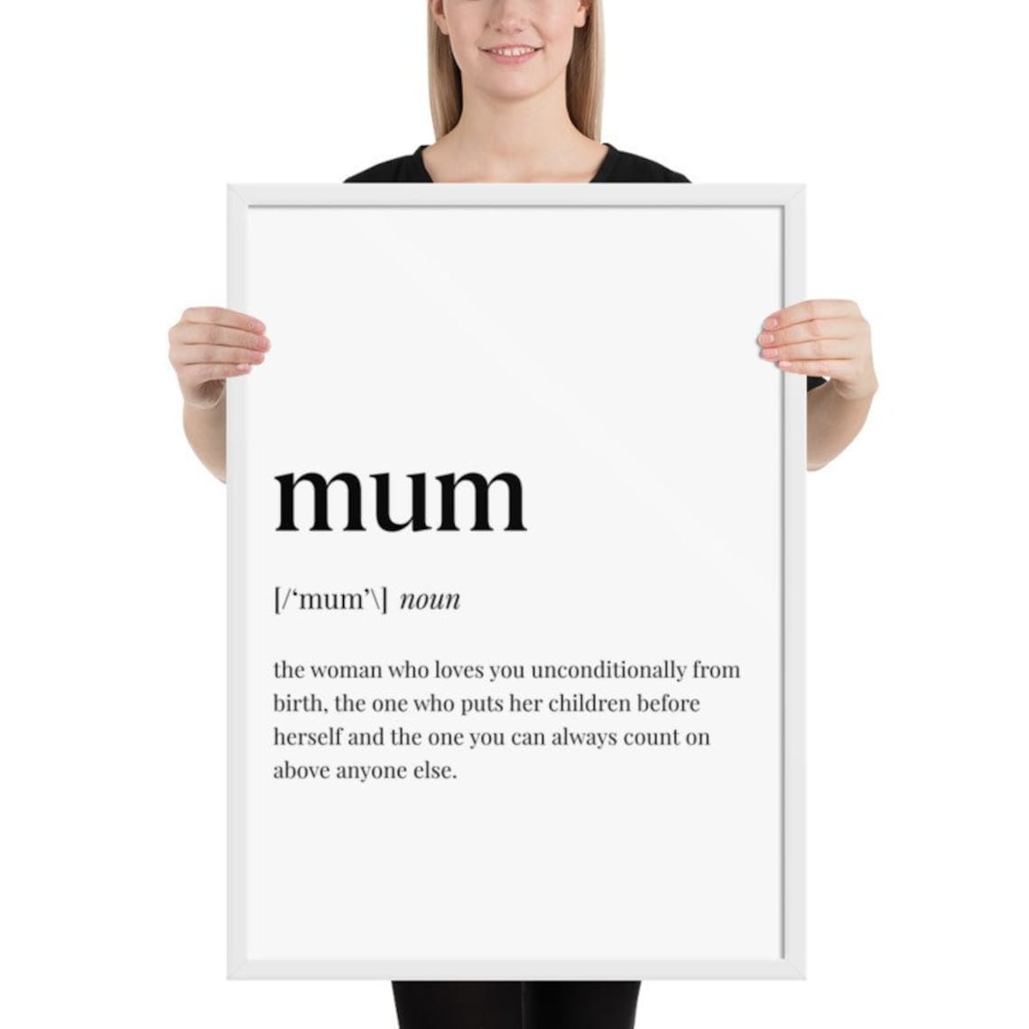 Mum Definition Print Gift For Mum Mum Quote Print Home Etsy