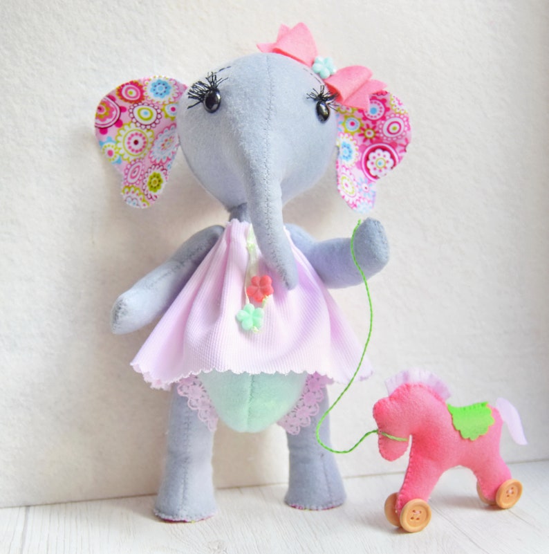 Kit Elephant Doll/rag Doll Elephant 9/kit Rag Doll Making/felt Doll Diy