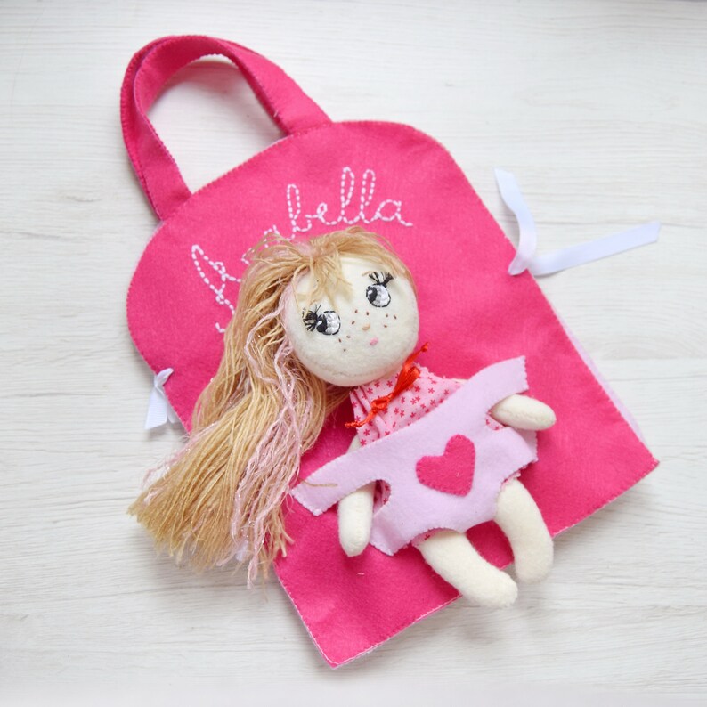 Pocket Puppet Felt Doll Pattern/sewn Felt Doll Pattern/diy Etsy