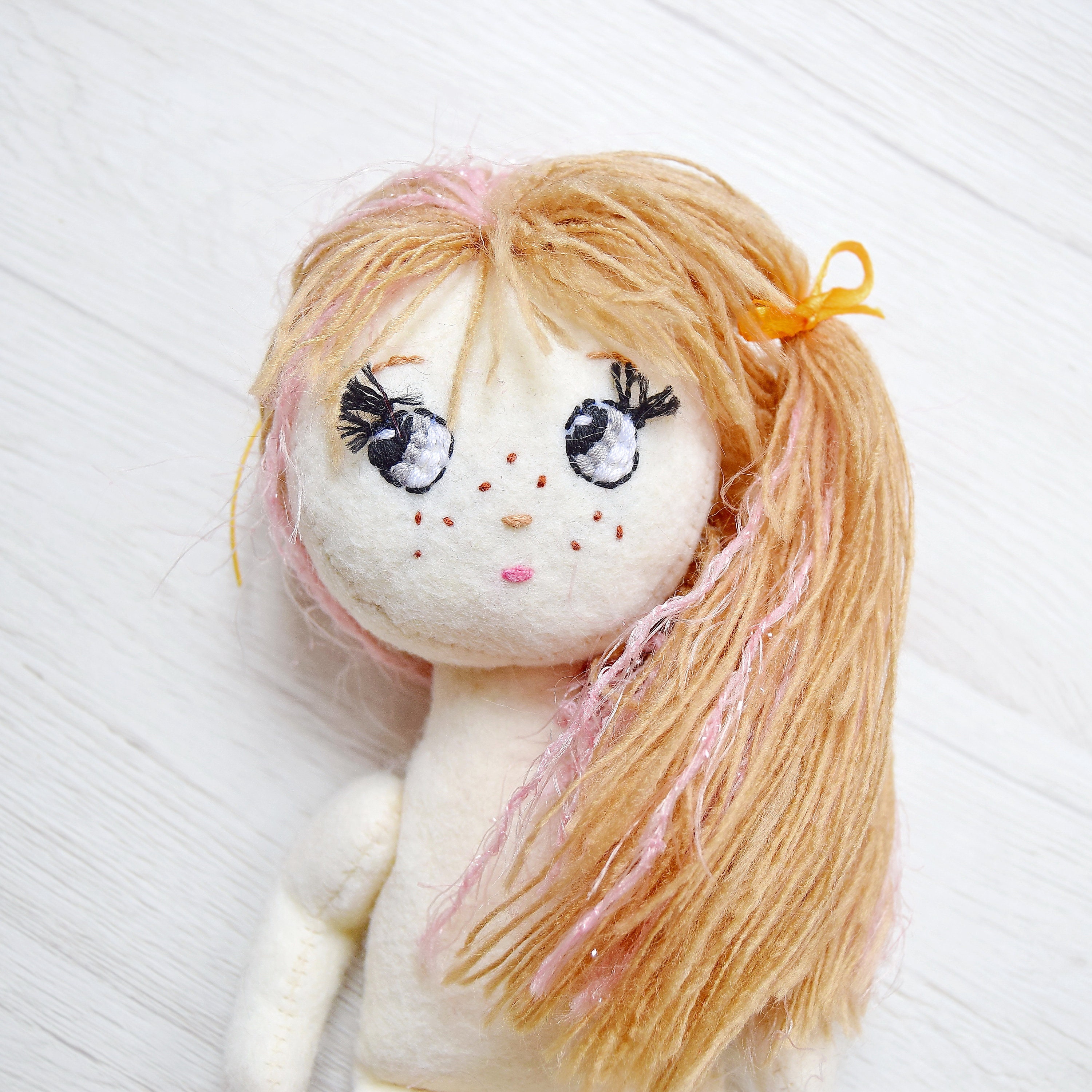 Pocket Puppet Felt Doll Pattern/sewn Felt Doll Pattern/diy Etsy