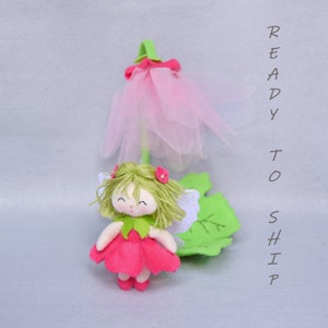 Fairy fabric doll/Fairy doll toy/Fabric felt doll/Felt fairy toy doll/Girl gift/Christmas gift/Stuffed fabric fairy doll/Soft fabric doll