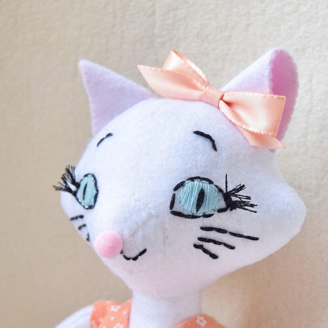 Kitty Doll Pdf /felt Kitty Doll Tutorial/felt Cat Doll Diy/pdf Pattern