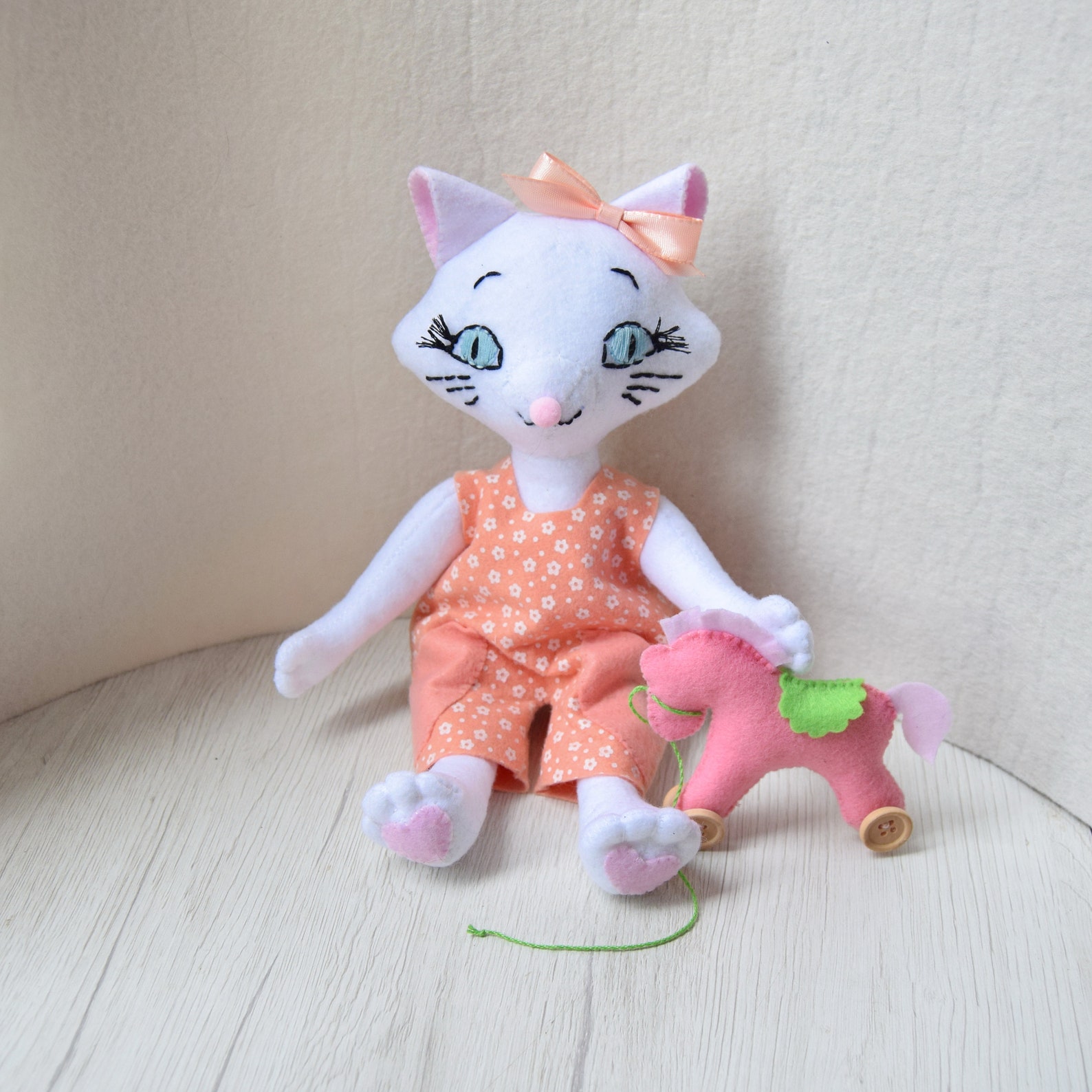 Kitty Doll Pdf /felt Kitty Doll Tutorial/felt Cat Doll Diy/pdf Pattern