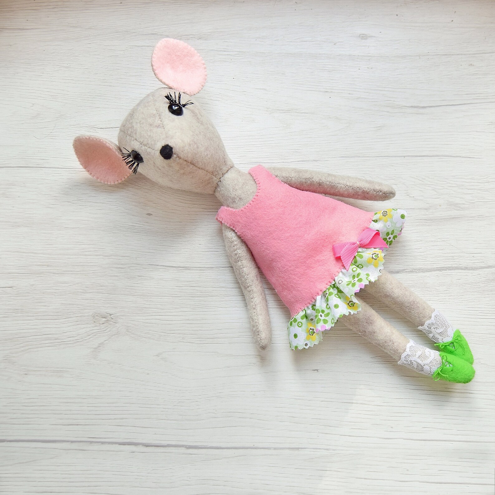Mouse Felt Doll/pdf Tutorial Mouse Doll Sewn/softie Mouse Doll - Etsy
