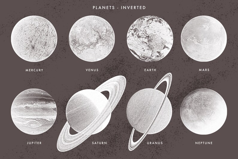 PLANETS SOLAR SYSTEM - Etsy