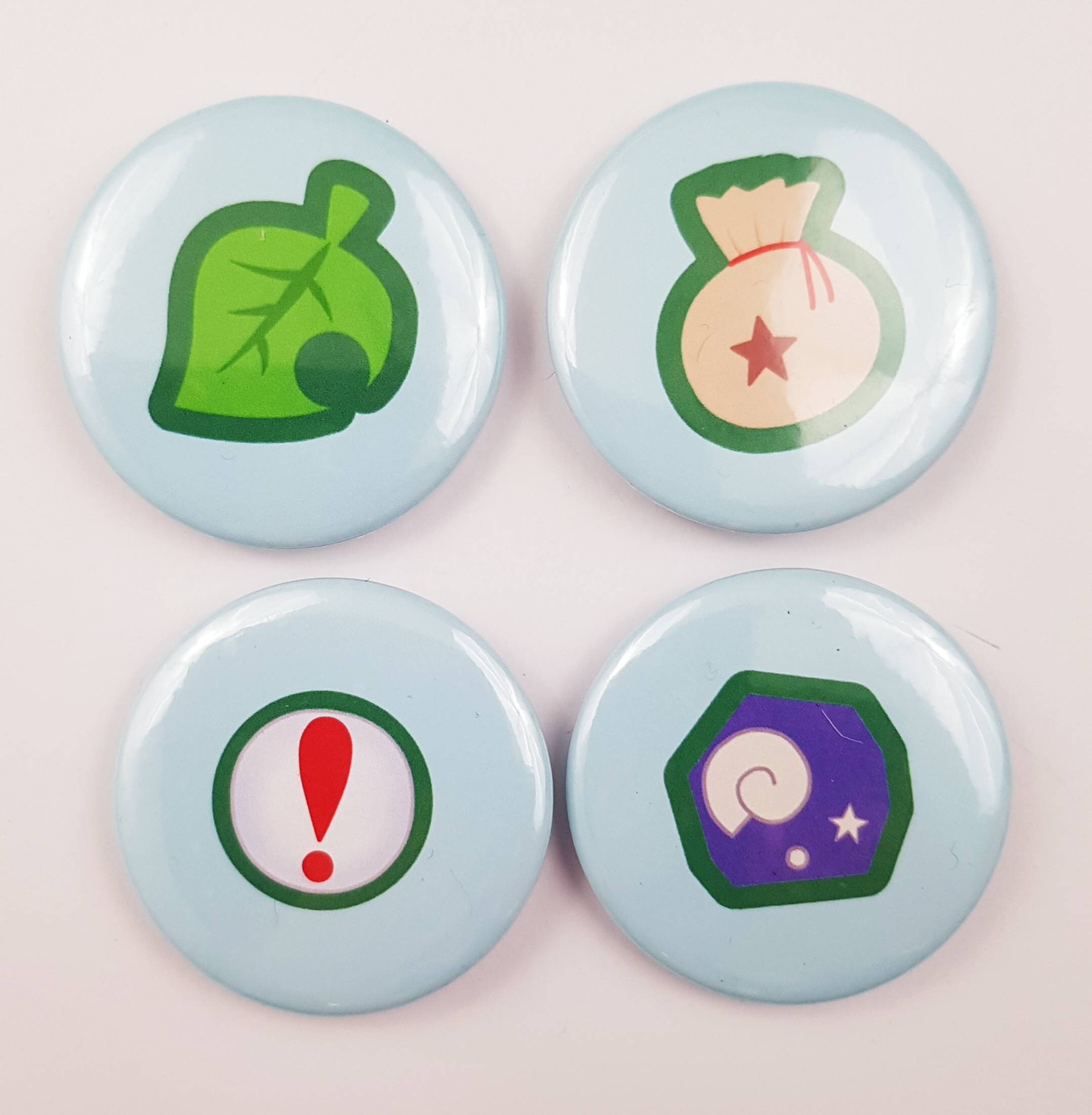 Animal Crossing 4 Badges / Pin / Button Set Gamer Geek Etsy