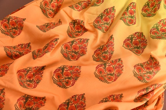 Indian Handcrafted Fabric By Fabric Stori Fabric By The Etsy Italia