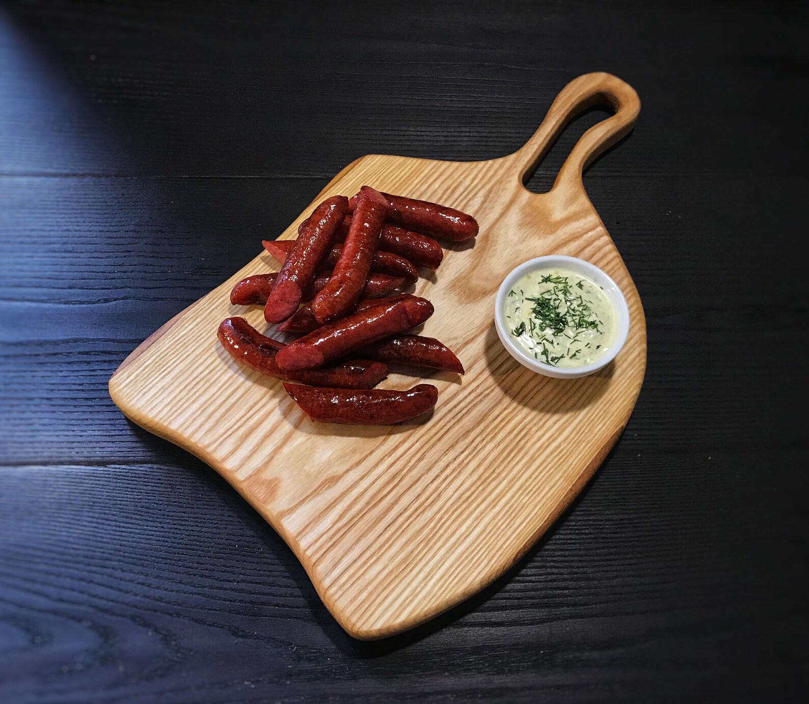 Holz Schneidebrett aus massiver Asche für das Servieren Holz | Etsy