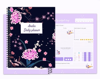 Personalized Motivational Planner for Women, Motivational Planner, Daily Planner, Personalized Planner, Woman Planner, Planner for Women