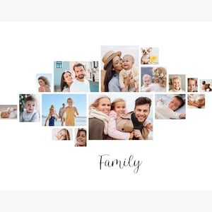 Family Photo Collage, Photo Collage, Family Photo, Family Picture,  Family Collage, Photo Collage Canva, Fully Editable in Canva