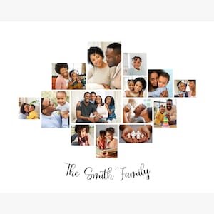 Family Photo Collage, Photo Collage, Family Photo, Family Picture,  Family Collage, Photo Collage Canva, Fully Editable in Canva