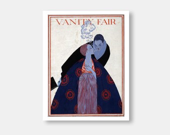 POSTER VANITY FAIR 1916 FASHION WOMAN BIRD CAGE SEA SHIP VINTAGE REPRO FREE S//H