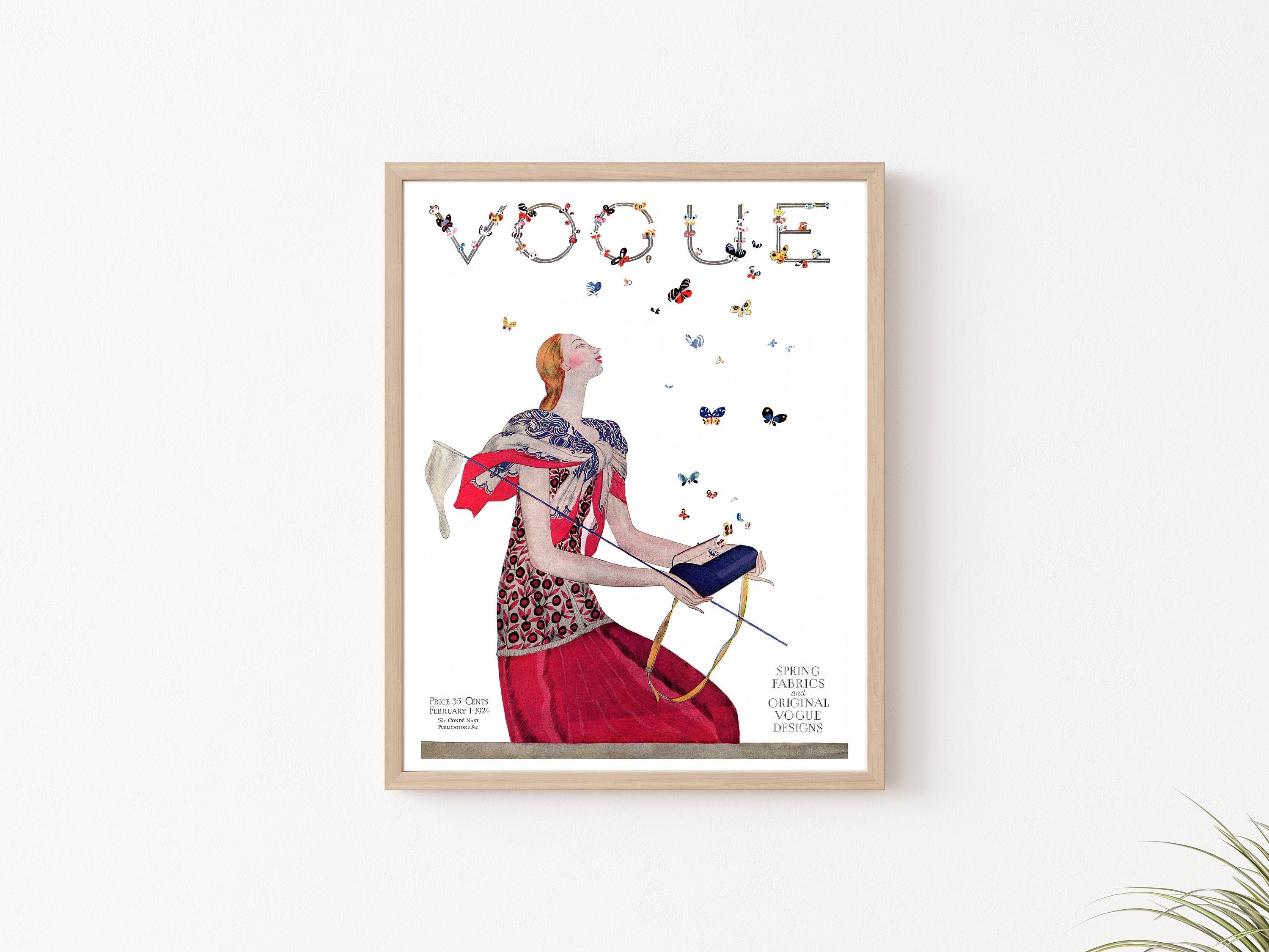 Vogue Poster Vogue Art Poster Vogue Wall Art Poster Unframed Etsy