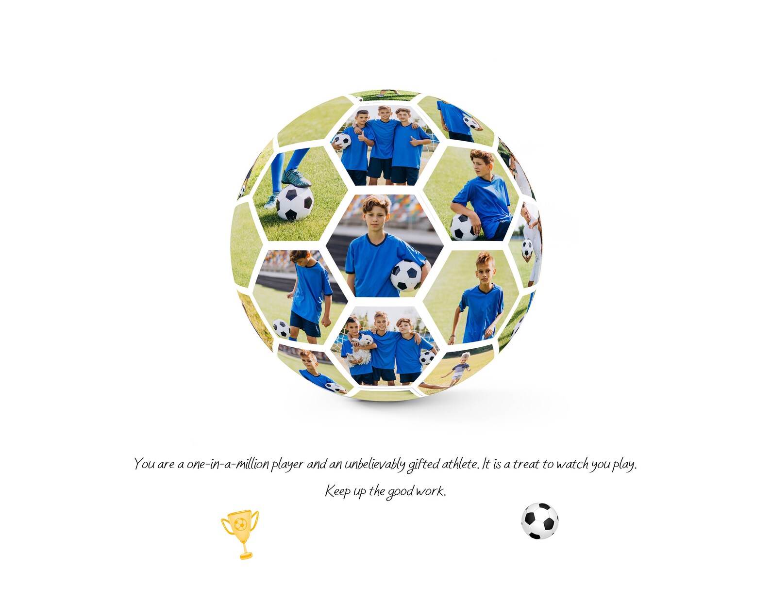 Custom Soccer Photo Ball Collage Soccer Ball Collage Etsy
