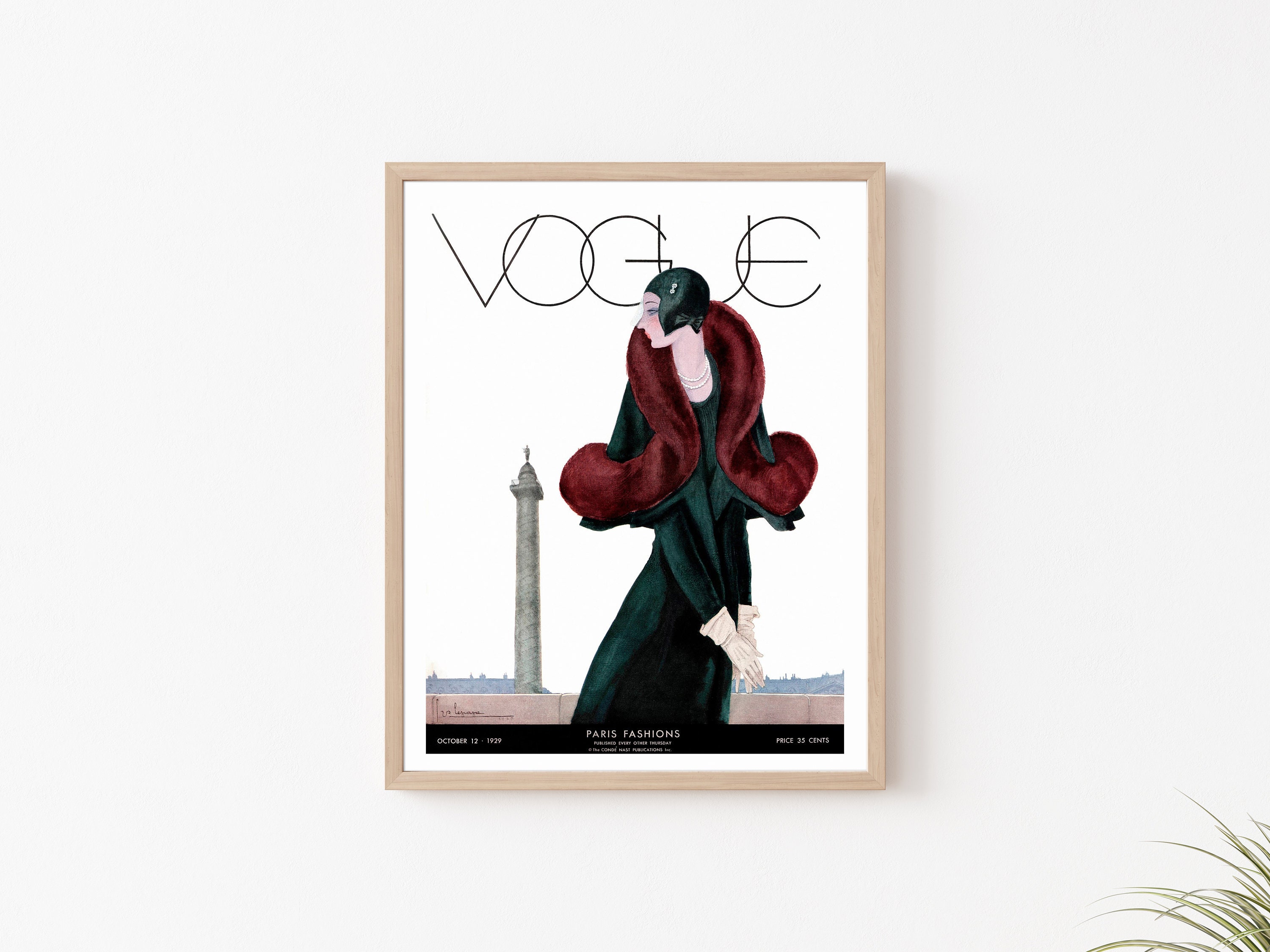 Vogue Poster Vogue Art Poster Vogue Wall Art Poster Unframed Etsy