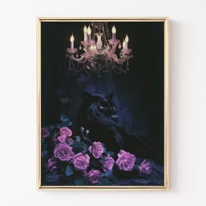 Black Panther Black Art, Black Panther Print, Gold Wall Art, Art Print