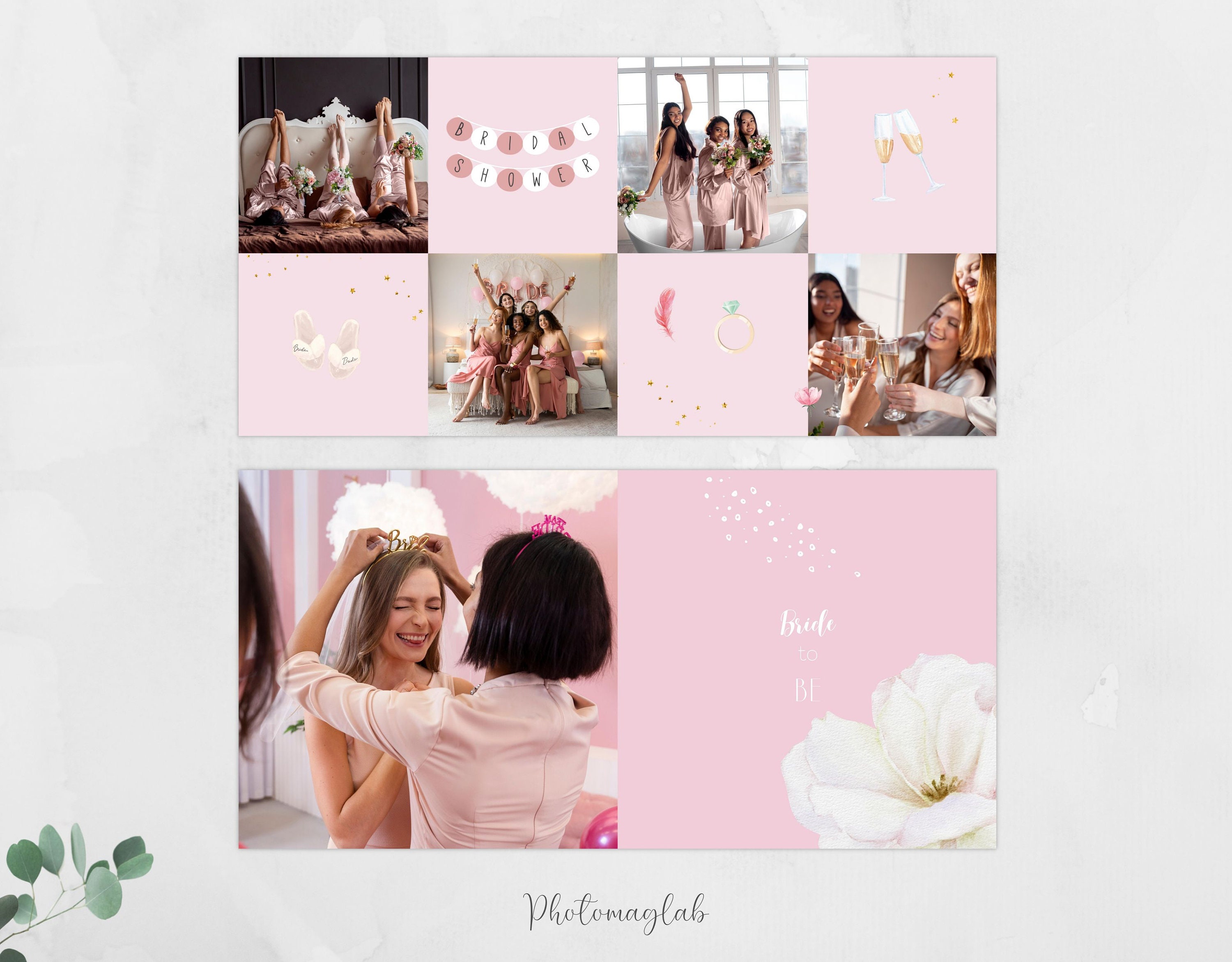 Personalized Bridal Shower Photo Album Hen Party Bridal Etsy
